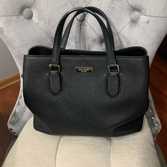Kate Spade Black Satchel with Structured Design - Picture 1 of 8